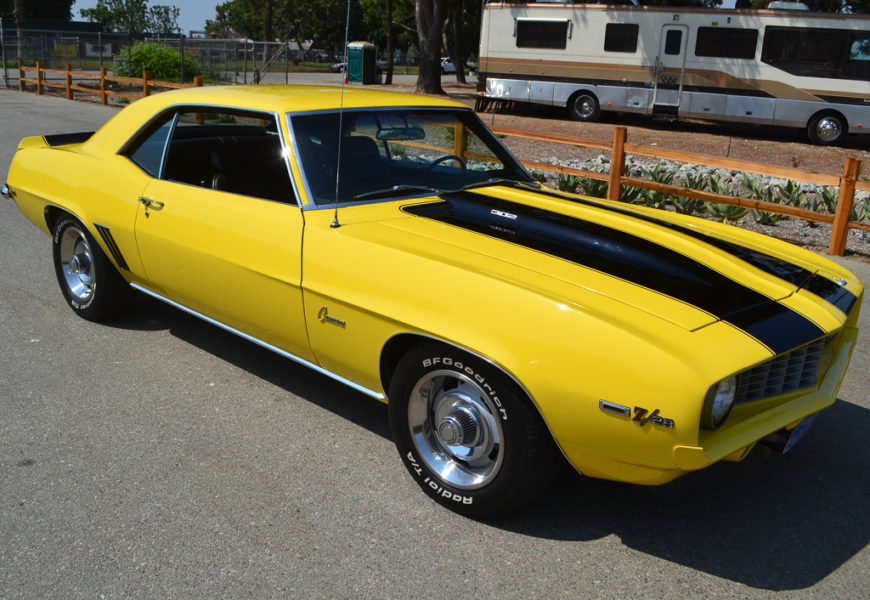 Featured Car of the Week:  1969 Chevrolet Camaro Z28 Coupe Daytona Yellow