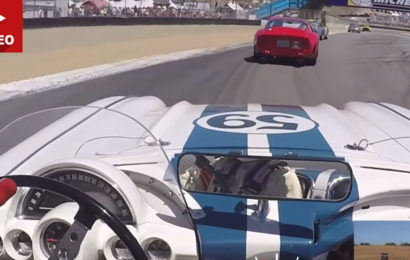 Watch In Awe As A Ferrari 250 GTO and A ’59 Corvette Race At Laguna Seca