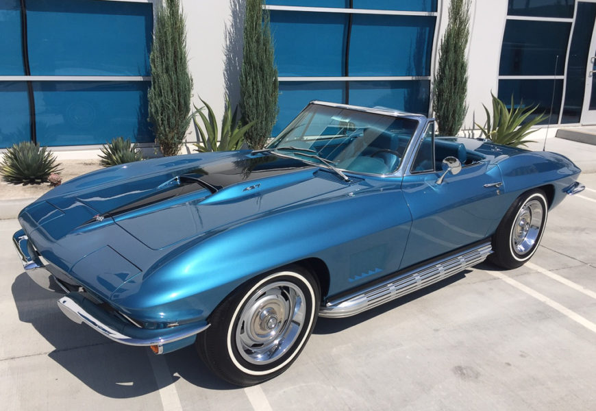 Featured Car of the Week: 1967 Chevrolet Corvette Convertible Marina Blue