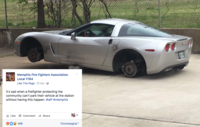 Memphis firefighter’s Corvette stripped while parked outside fire house, union says