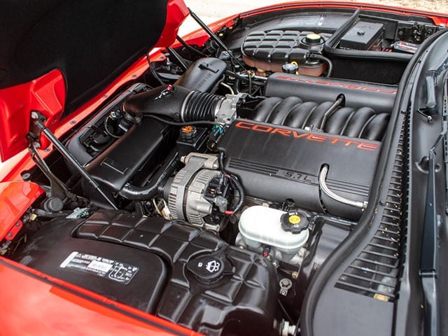 2002 red corvette convertible motor