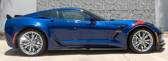 2017 blue grand sport corvette coupe 3lt z07 exterior 2