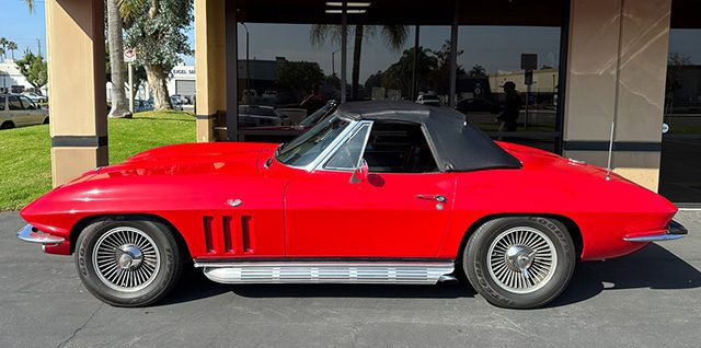 1966 red corvette convertible