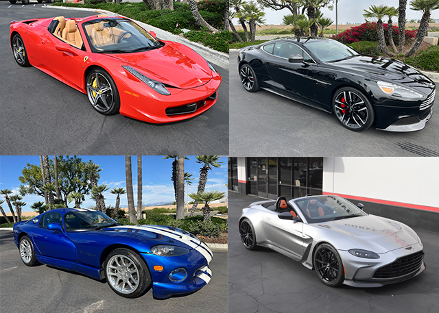 4 car collage