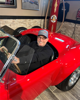 Mike in a car