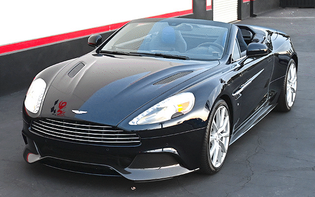 2016 Ultramarine Black Aston Martin Vanquish V12 Convertible 1