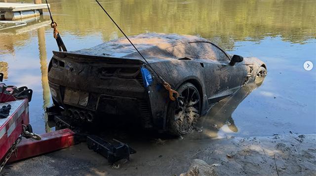 C7 Corvette Grand Sport found in river